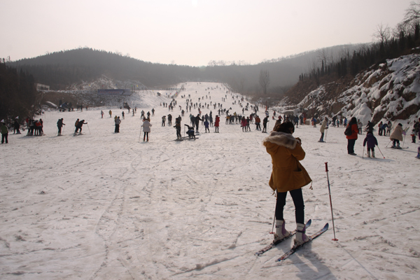 终于来到了嵩山滑雪场