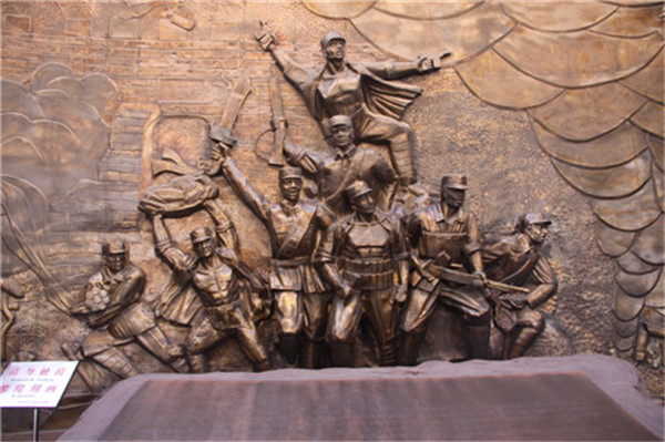 这是第四站台儿庄大战纪念馆的一角，让人热血澎湃的抗日历史。